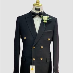 Black Double Breasted Suit