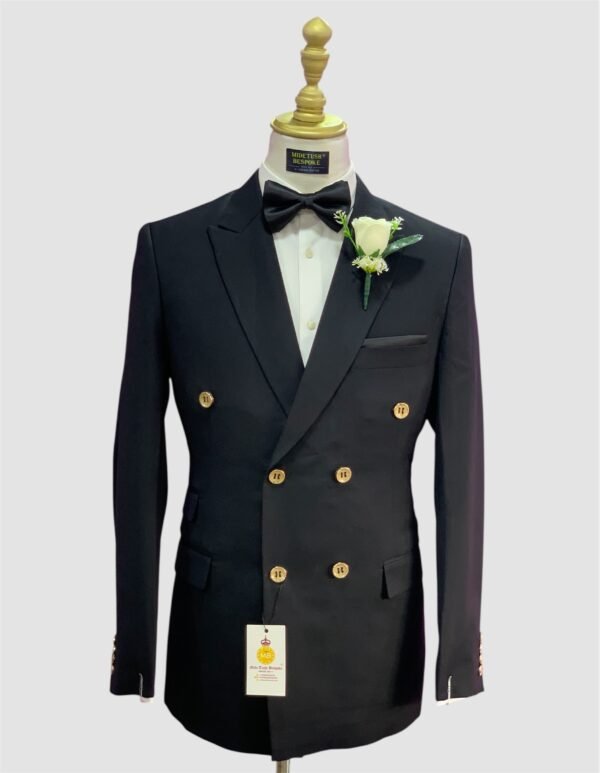 Black Double Breasted Suit