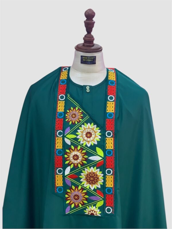 Emerald Green Monogram Agbada