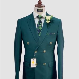 Emerald Green Double Breasted Suit