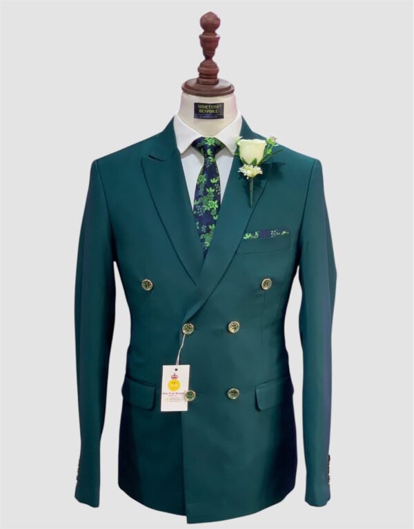 Emerald Green Double Breasted Suit