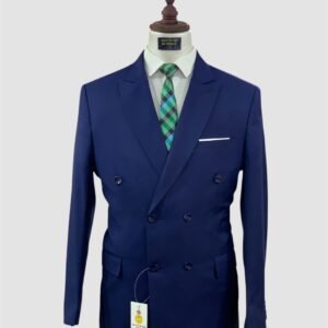 Berry Blue Double Breasted Suit
