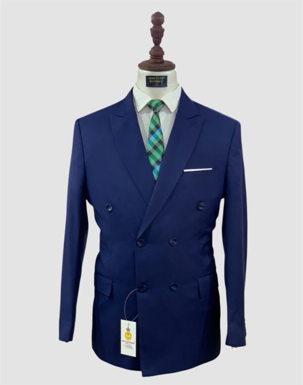 Berry Blue Double Breasted Suit