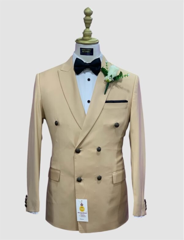 Camel Double Breasted Suit