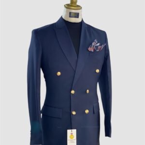 Midnight Blue Double Breasted Suit