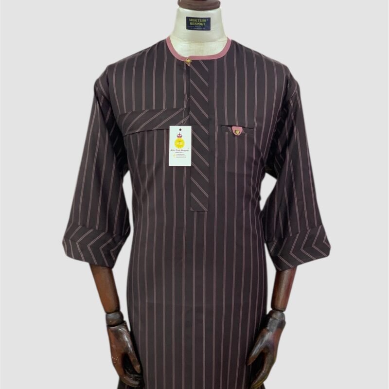 Auburn Bold Stripe Kaftan