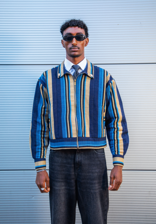 Afrocentrism Navy Jacket - Image 2