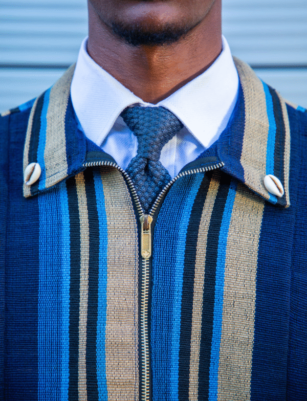 Afrocentrism Navy Jacket - Image 3