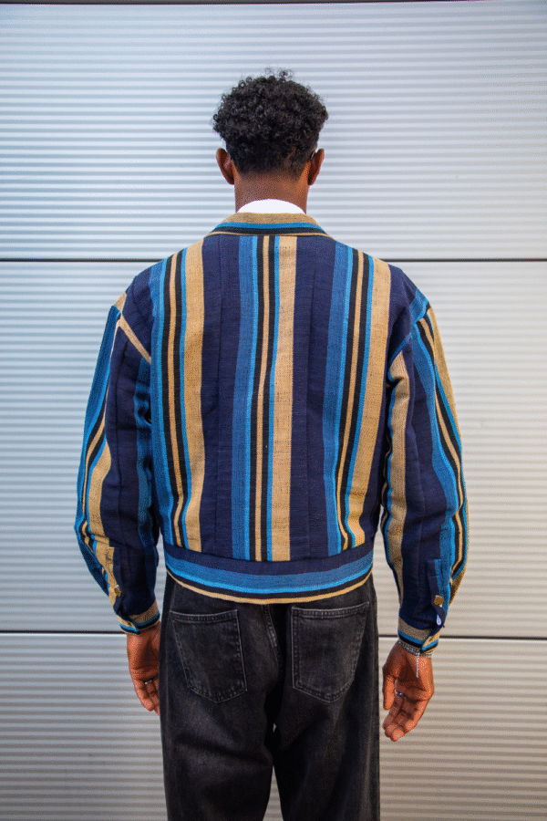 Afrocentrism Navy Jacket - Image 4