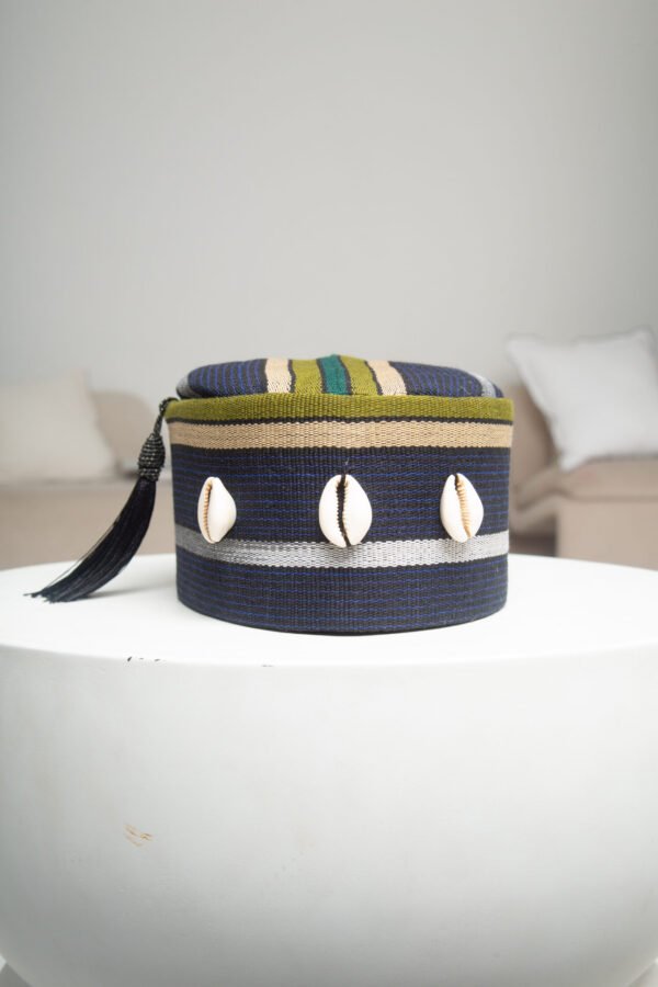 Tribal Stripe Tassel Cap - Image 4
