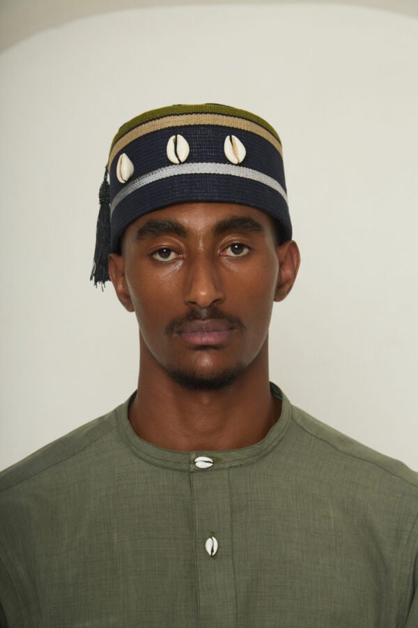 Tribal Stripe Tassel Cap - Image 2