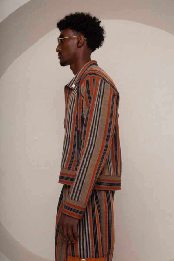 Desert Stripe Cowrie Jacket - Image 4