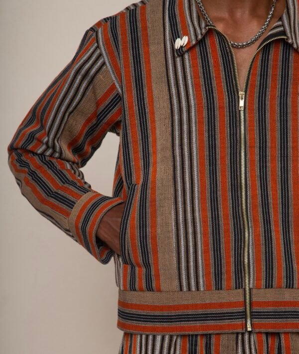 Desert Stripe Cowrie Jacket - Image 5