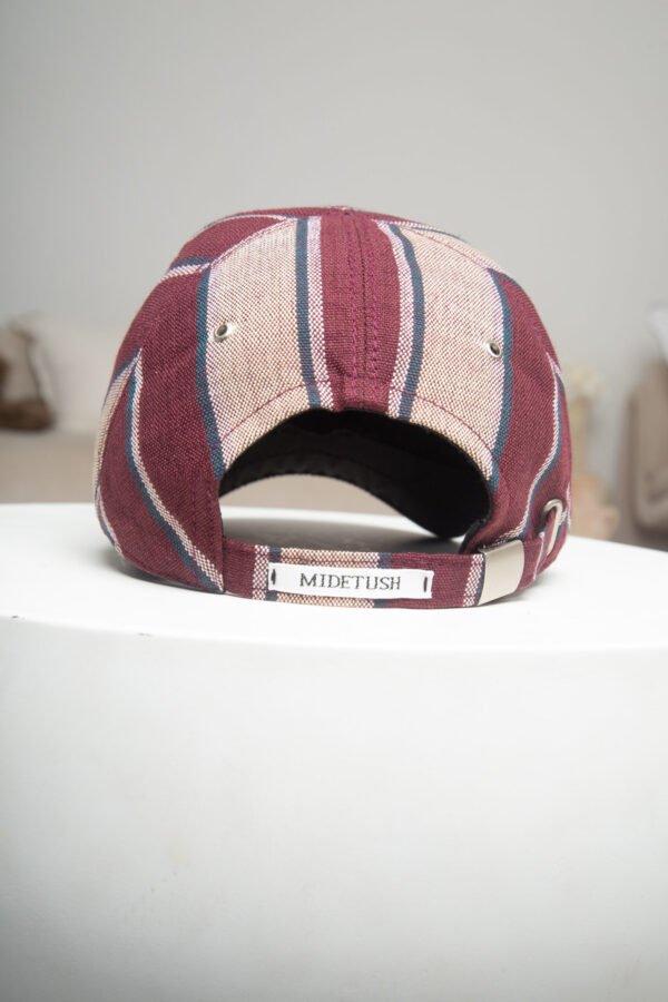Burgundy Heritage Cowrie Cap - Image 3