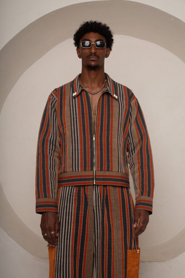 Desert Stripe Cowrie Jacket - Image 2