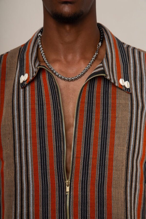 Desert Stripe Cowrie Jacket - Image 3