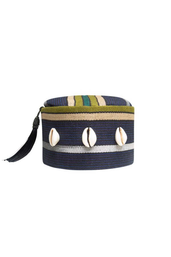 Tribal Stripe Tassel Cap