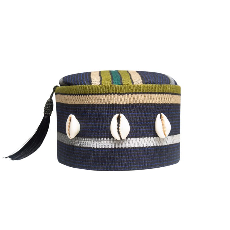 Tribal Stripe Tassel Cap
