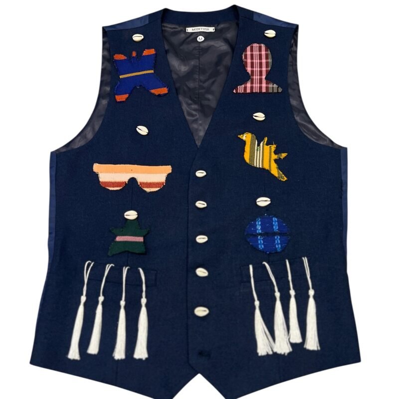 Aso-Oke Mosaic Waistcoat