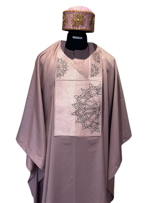 Onion Gold Monogram Agbada