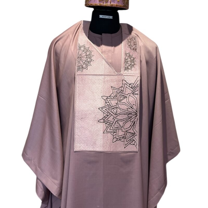 Onion Gold Monogram Agbada