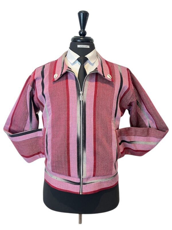 Aso-Oke Fuchsia Jacket