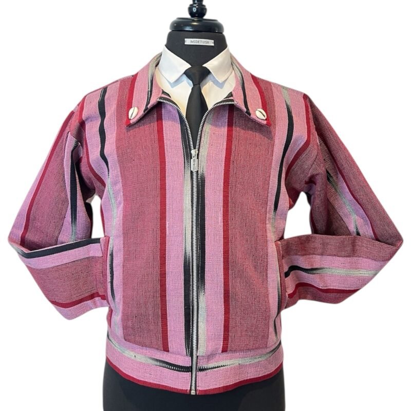 Aso-Oke Fuchsia Jacket